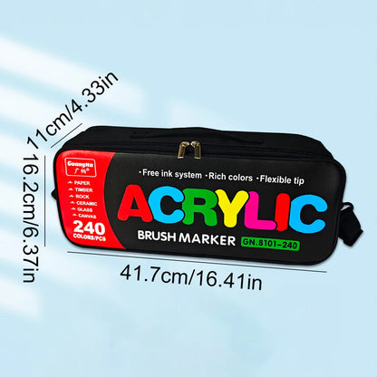 Portable 240 Colour Marker Set for DIY Painting