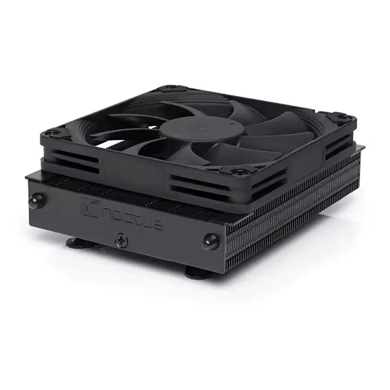 All Black Compact Quiet CPU Cooler for AMD AM5