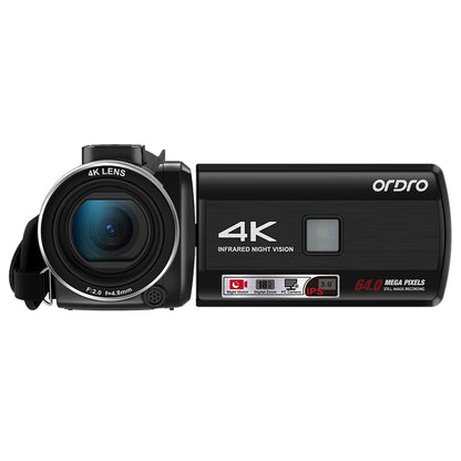 4K Vlogging Camcorder with IR Night Vision 18X Zoom