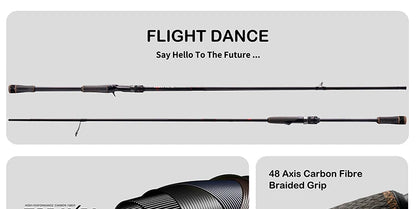 Heavy Duty Bass Fishing Rod 10ft Spinning Long Throw