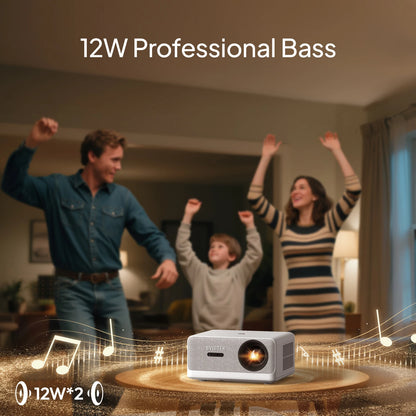 Portable Smart Projector 1080p 4K Support WiFi 6
