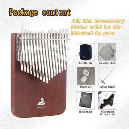 Portable 34 Key C Note Kalimba with Carry Case