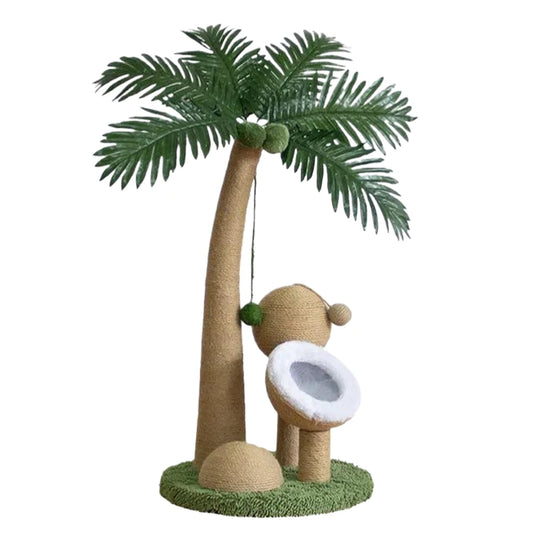 Coconut Tree Cat Scratcher Pole Small Medium Cats