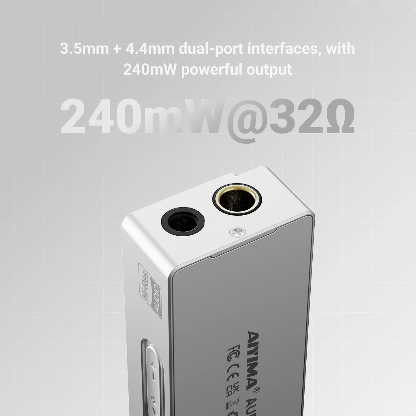 Portable HiFi USB DAC Headphone Amp OLED Balanced Output