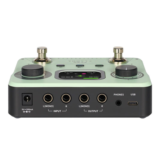 Compact Guitar Looper Pedal with 220 Rhythms and Headphone Jack
