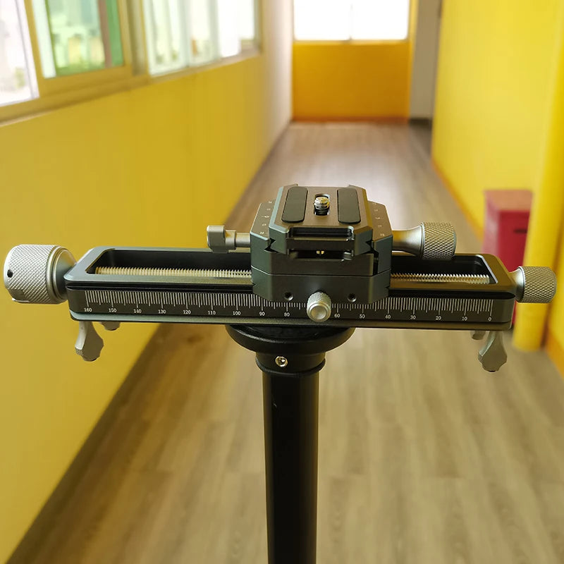 Vlogging and Macro Camera Rail with Quick Release System