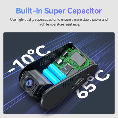 4K Ultra HD Dual Car Dash Camera with Parking Mode