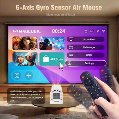Mini Projector Auto Focus 4K 1080p with Android 11