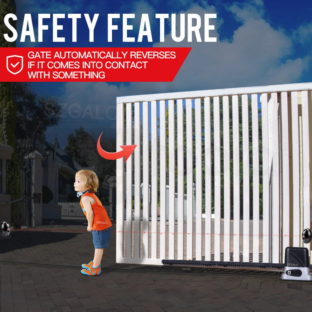 AC 220V 600KG Electric Sliding Gate Motor