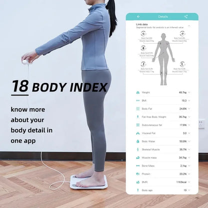 Smart Weight Scale with Body Fat and Muscle Mass Analysis