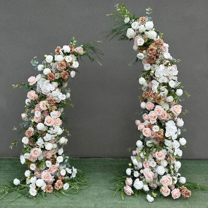 Brown Trumpet Arch with Stand for Event Decor