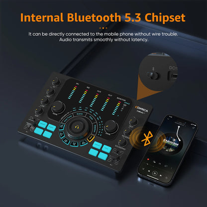 Audio Interface with XLR for Streaming and Recording