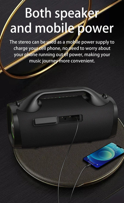 Rechargeable 100W Subwoofer Speaker for Travel and Outdoors