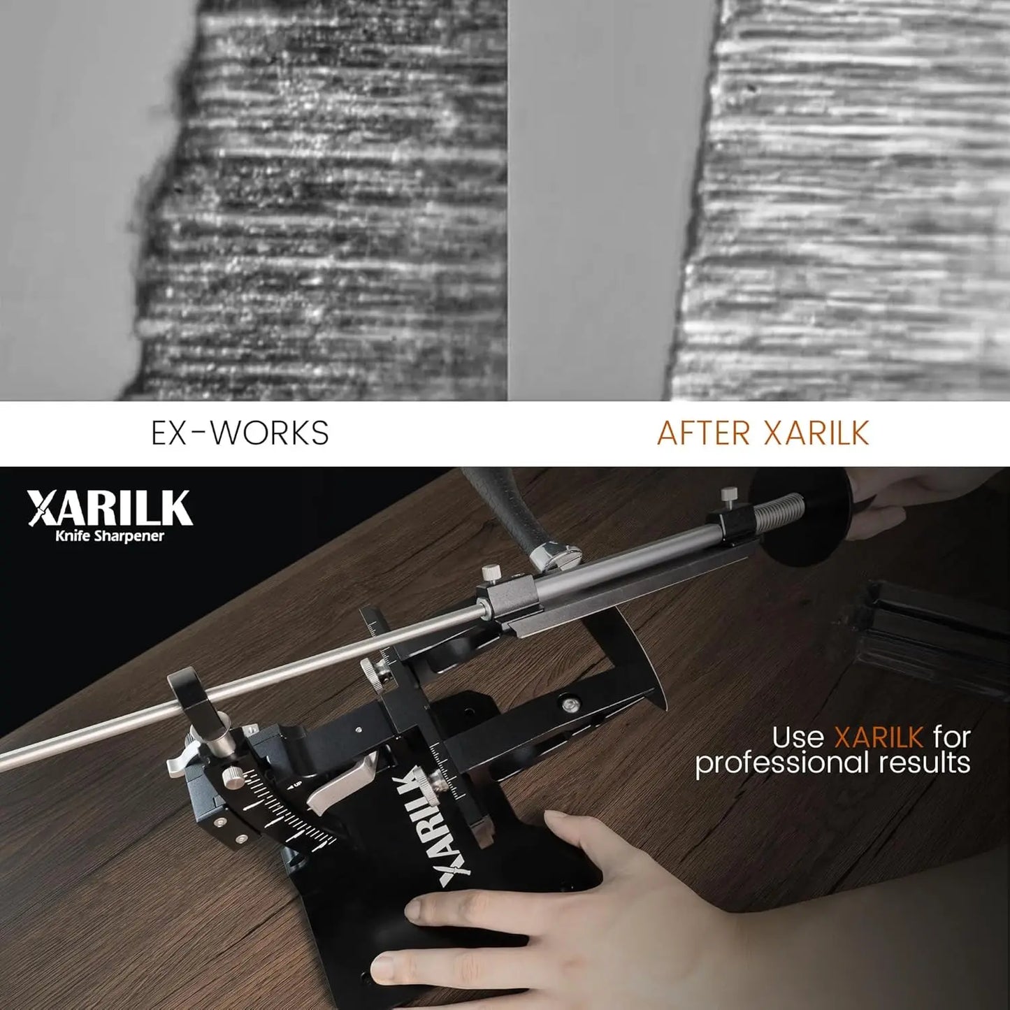 Professional Aluminium Knife Sharpening System with 3 Diamond Plates
