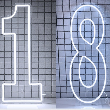 76cm 100cm LED Neon Number Light for Birthday or Wedding