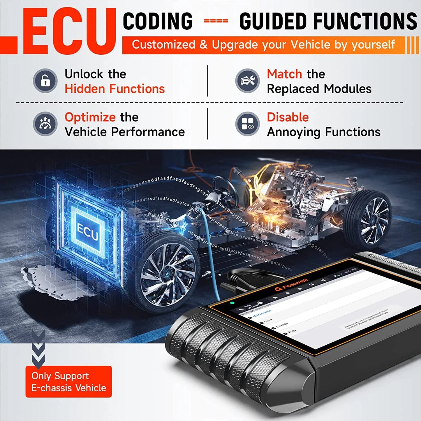 OBD2 Full System Diagnostic Scanner ECU Coding Active Test