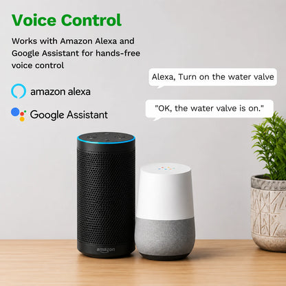 Smart WiFi Water Valve Meter with Remote Flow Monitor