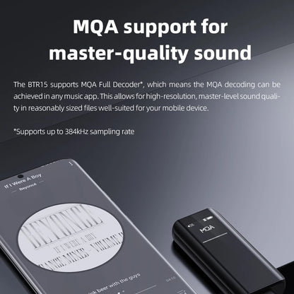 Portable Bluetooth DAC Headphone Amplifier with 3.5mm & 4.4mm Output