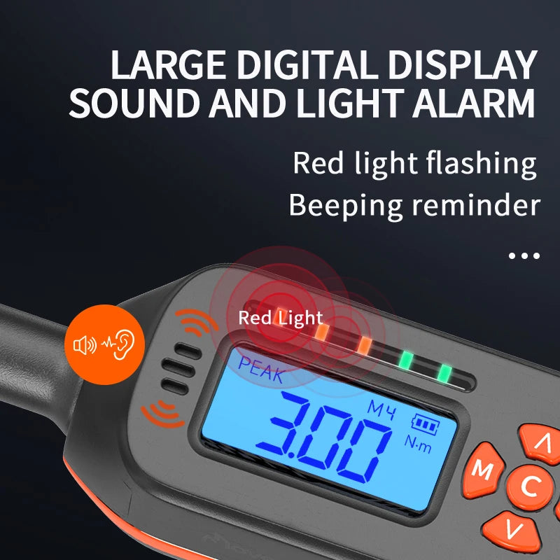 4.2–85N.m Digital Torque Wrench with Vibration Alert