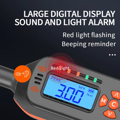 Digital 3–60N.m Torque Wrench with Preset Values