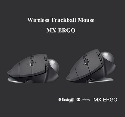 Wireless Ergonomic Trackball Mouse Adjustable Design Bluetooth