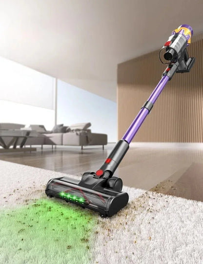 Purple 550W Handheld Wireless Vacuum with Touch Display