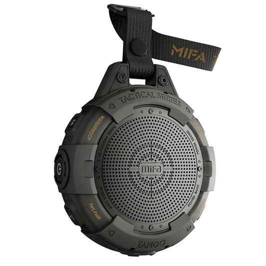 Portable Bluetooth Speaker with Flashlight IP67 Waterproof 25h Play Black