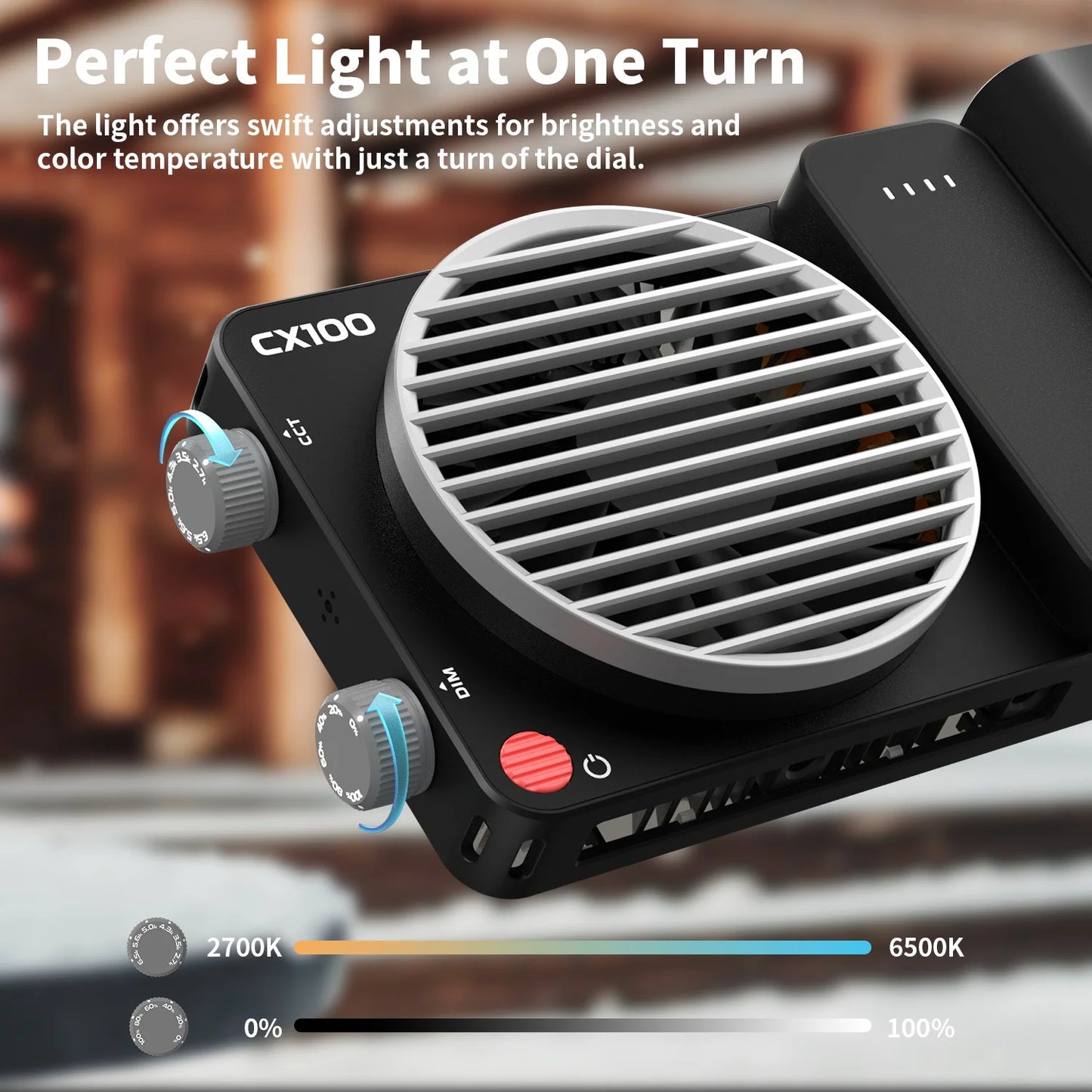 Handheld 100W Rechargeable LED Photography Fill Light