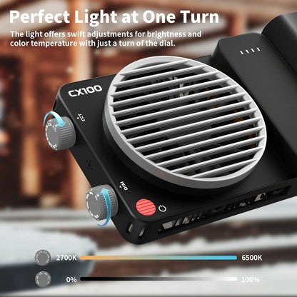 Handheld 100W Rechargeable LED Photography Fill Light