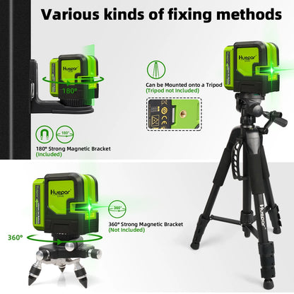 Rechargeable Green Laser Level Kit with Carry Case