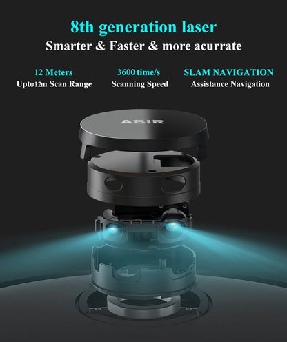 Smart Robot Vacuum Cleaner with UV Cleaning and Mapping