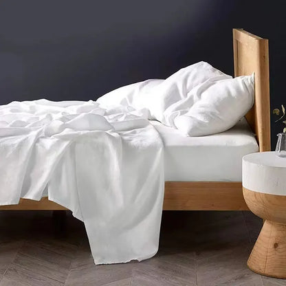 Breathable Bedding 260x300 Linen Sheet Set 3PCS