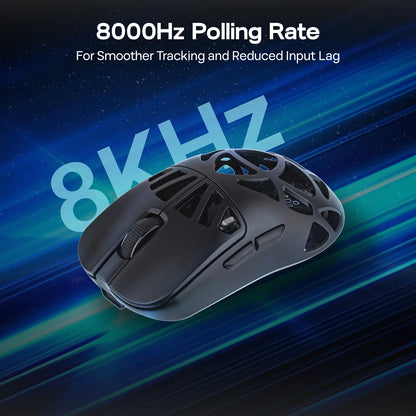 Wireless Gaming Mouse 30000 DPI Adjustable Sensor RGB Black