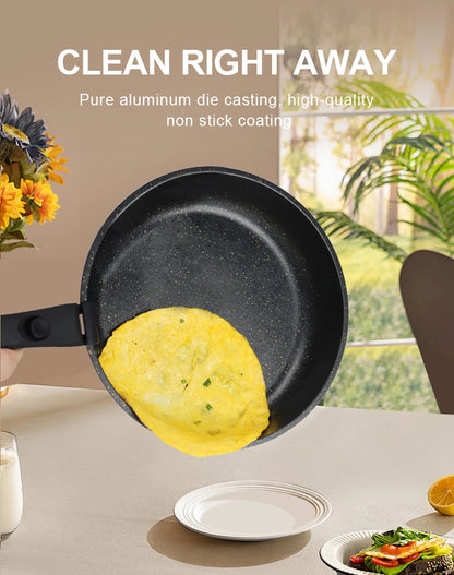 17 Piece Non Stick Cookware Set Removable Handle