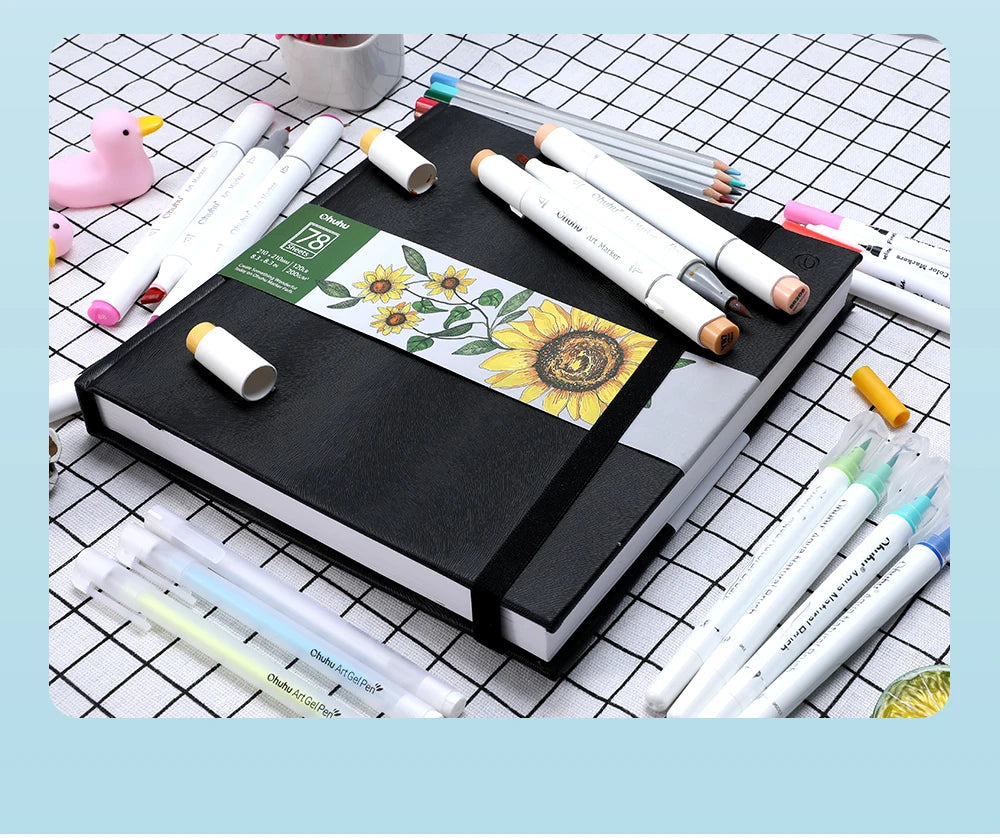 Marker Sketchbook Heavyweight Paper Pad for Drawing