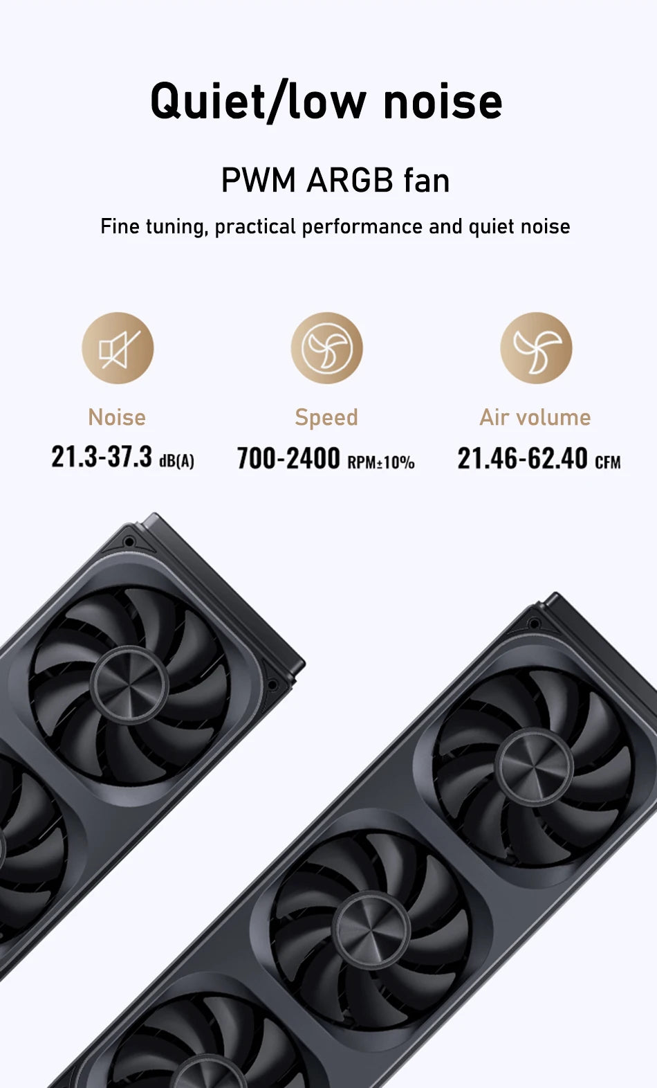 360mm Black ARGB Water Cooler for High-Performance PCs