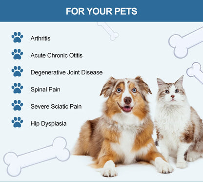 White Portable Pain Relief Cold Laser Machine for Pets