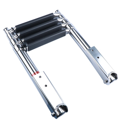 Marine Grade 4 Step Telescoping Ladder for Boats and Docks