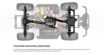1/18 4WD Brushless RC Rock Crawler RTR Blue