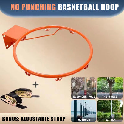 45cm Indoor Outdoor Basketball Hoop with Net Orange