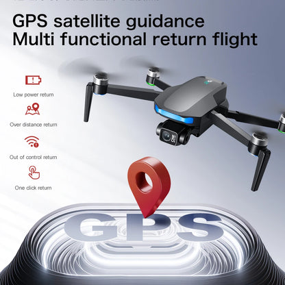 White 4K GPS Drone with 3-Axis Gimbal and Camera