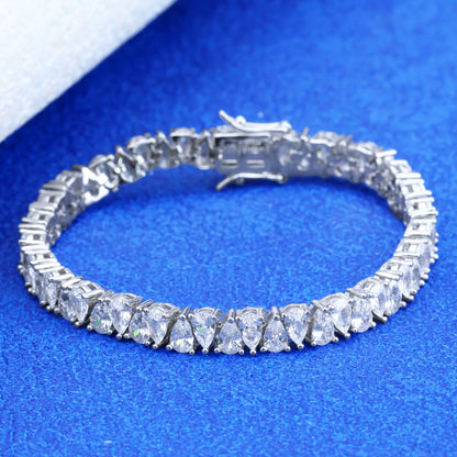 Sparkling Lab Diamond Tennis Bracelet 18cm