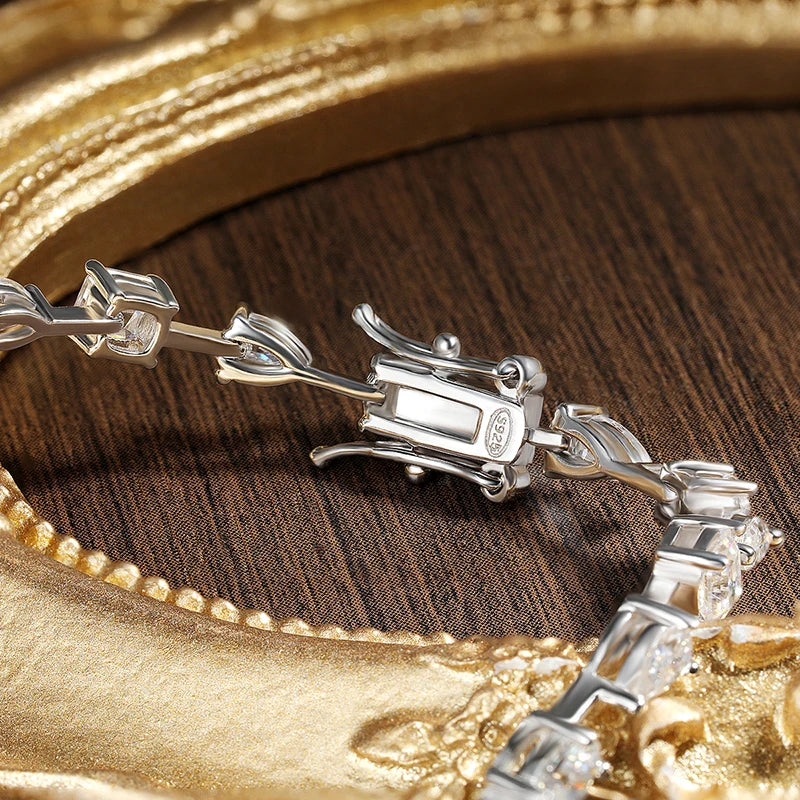 18cm Moissanite Tennis Bracelet 18K Plated