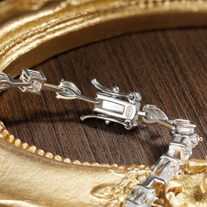 18cm Moissanite Tennis Bracelet 18K Plated