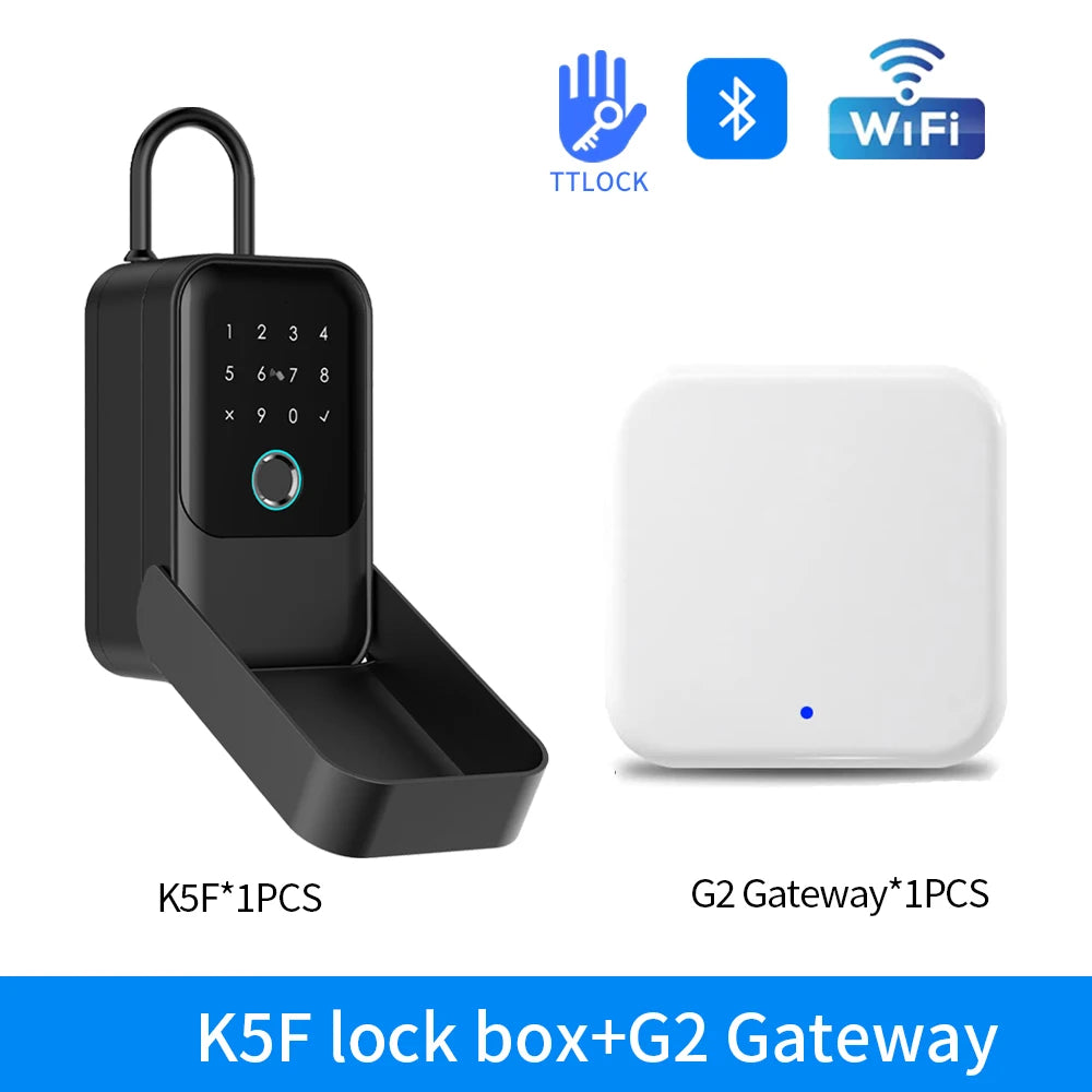 Smart Fingerprint Key Safe Bluetooth TTlock App