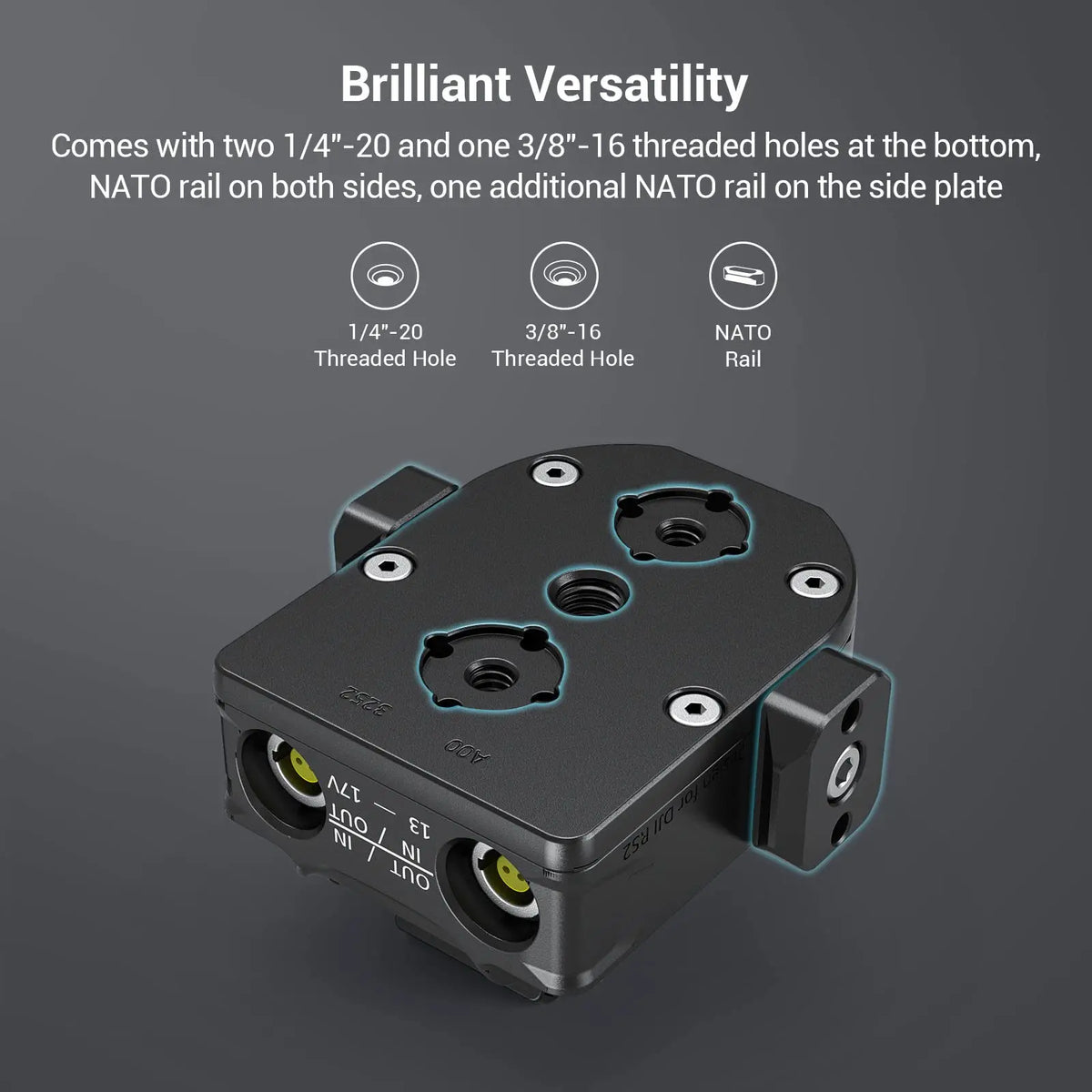 Power Supply Base Plate for DJI RS Series Gimbals