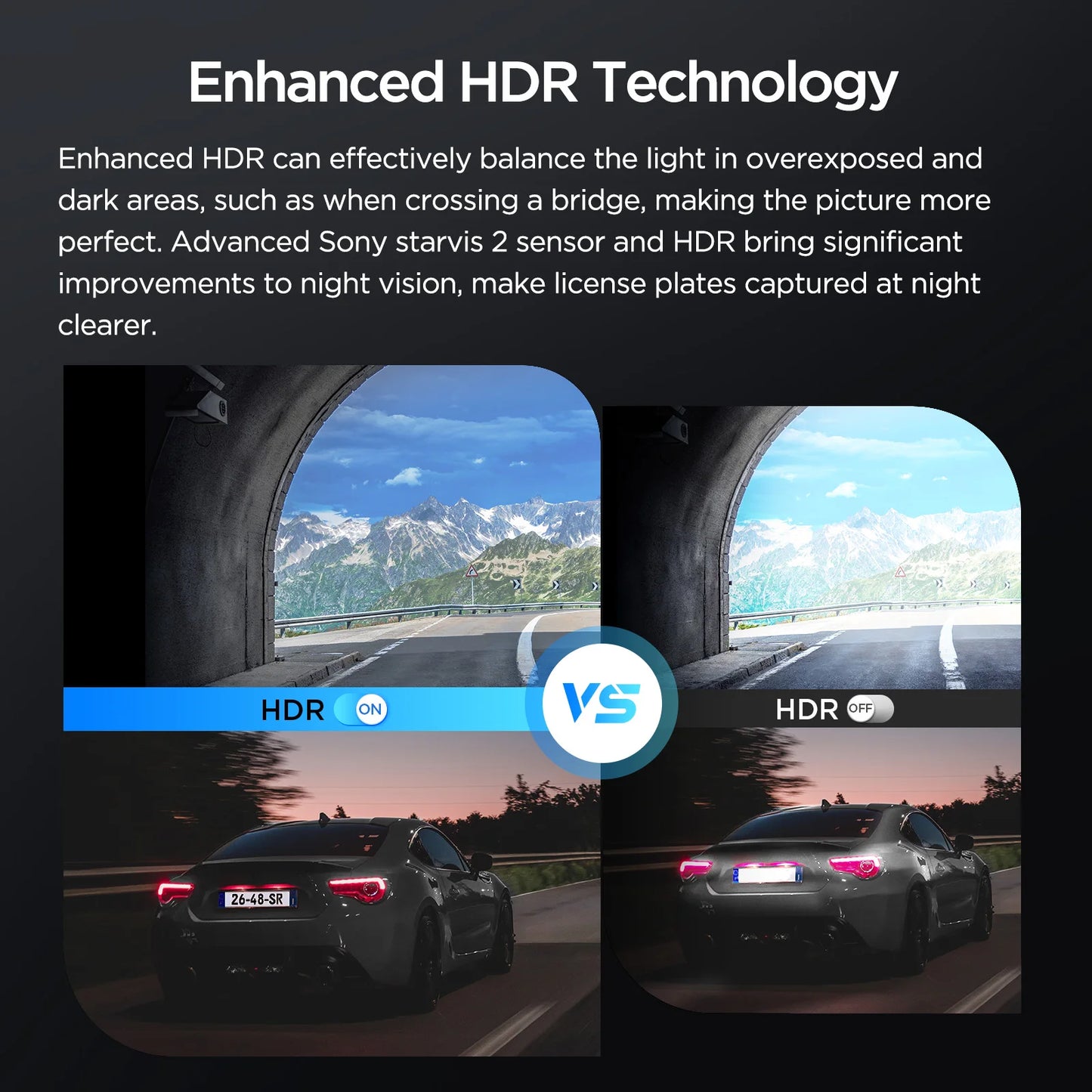 2K Car Dash Camera with Wi-Fi GPS 32GB