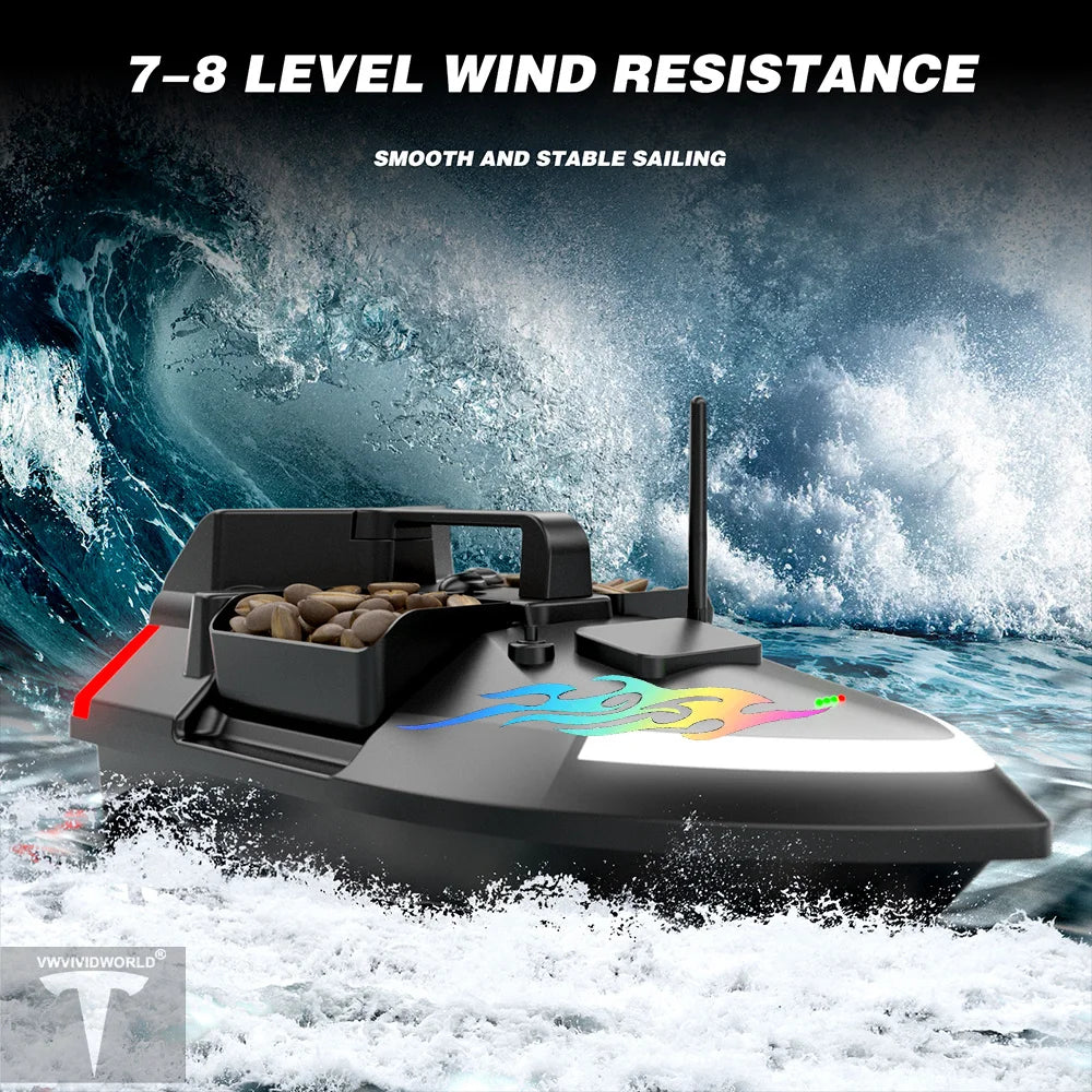 Long Battery GPS Bait Boat 12000mAh Auto Return