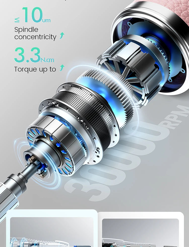 Professional Cordless Electric Nail Drill 30,000RPM