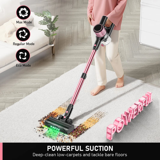 Lightweight Cordless Vacuum Blue 55Kpa 3 Modes 8in1